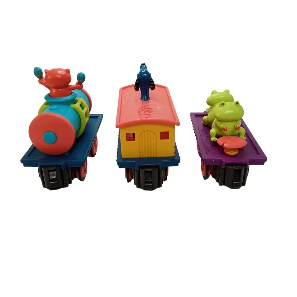 B Toys Critter Express Train Replacement Cars Dog Cat Frog Magnetic Toy Vehicles